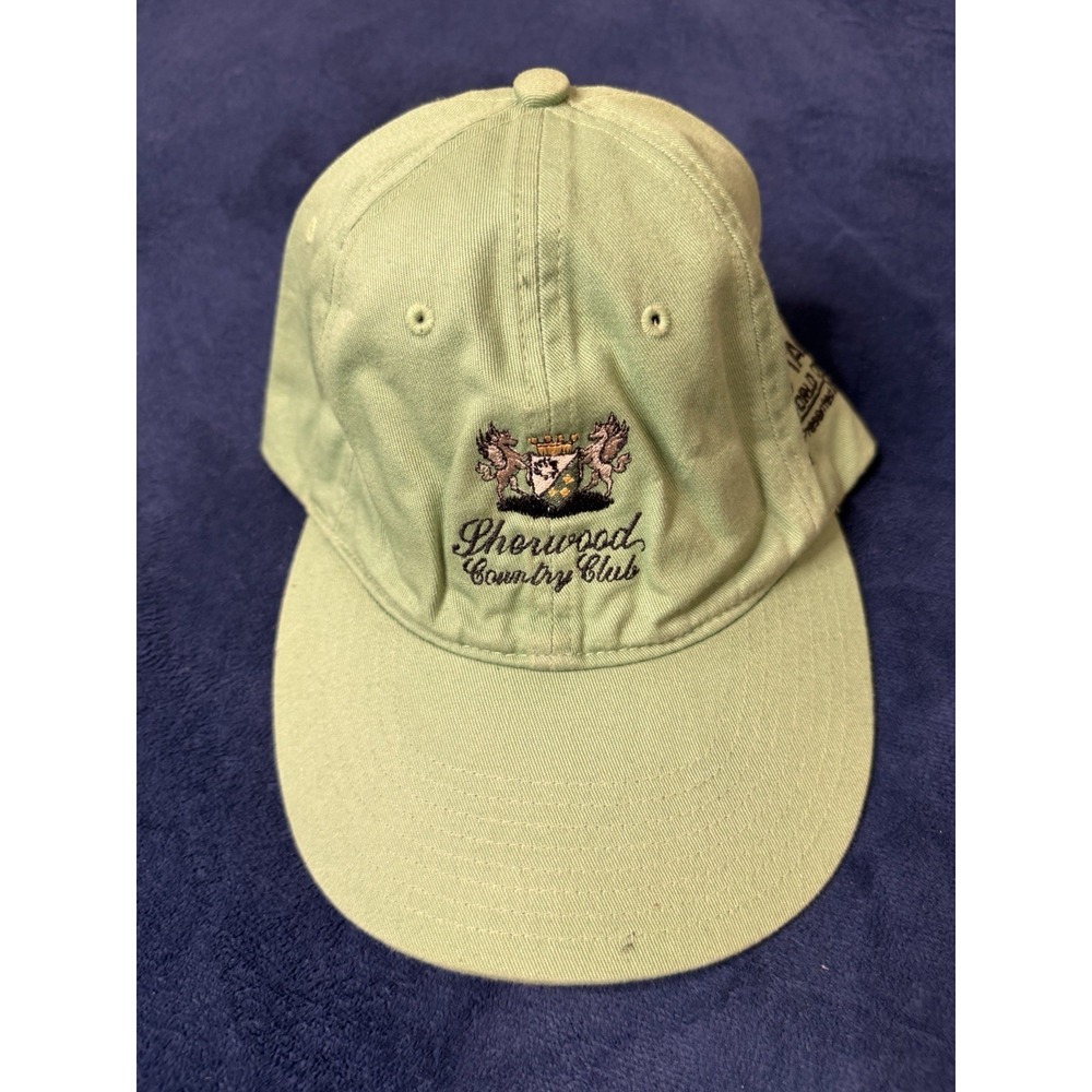 Vtg Nike Green Sherwood Country Club Target World Challenge Golf Hat Cap Men OS
